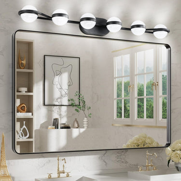 Vanity Lights With 6 LED Bulbs For Bathroom Lighting
